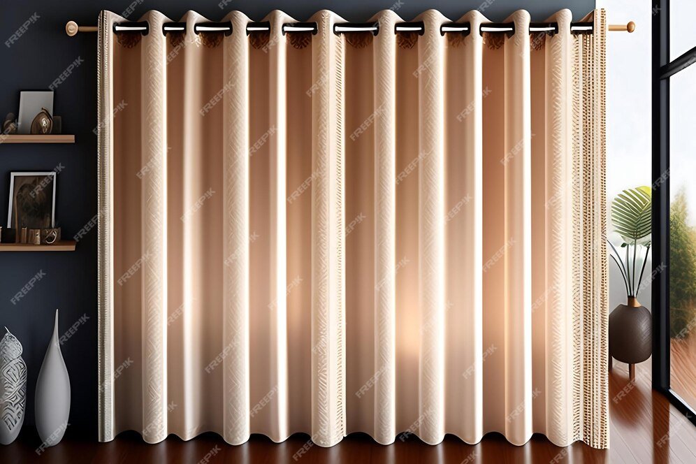 close-up-cream-lace-pattern-fabric-curtain-drapery-japanese-tatami-mat-floor-wooden-frame-shoji_926199-110138