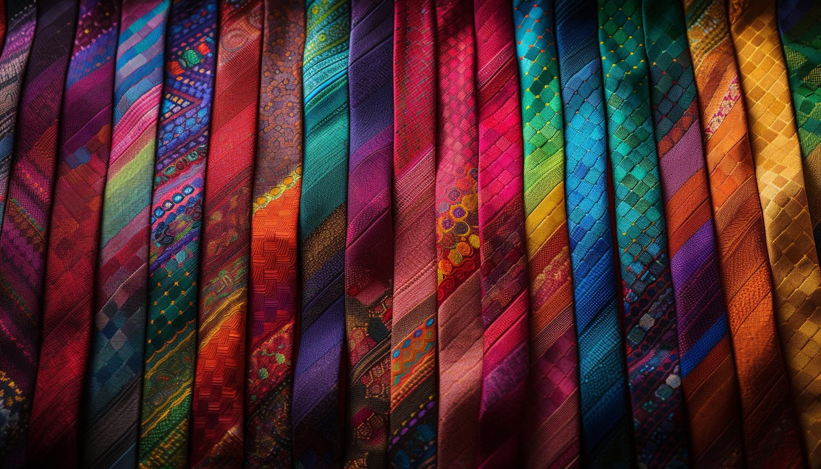 Vibrant colored patterned textiles in a row generated by artificial intelligence SSUCv3H4sIAAAAAAAACoRSy26DMBC8V+o/IJ+DCjEEkp/oIceoh/UDcGPsyDapoij/Xhtw5FaqevPOzM6+fH99yTJEwAqKDtk9RD4WUk7WGXBCKw+XmxU3XDFuPFJE5GrwrkgBEGkCZ8JpI0CmEgKODgpG7kE1SRngx0wi68BNltukF2CacOs0PQfjREvB8d6b/1DHSU5LnEViJn2Gp9A7+eTUWbRJKDuRQKEILTX+MDiKXtm3420kWv5jszw+ntvpuaK30O8jmcRwyWGZ+rRI0fnLcTPOk60imJjQyaRXTcFXP2Q4cboYQYXqkzTthvliMY3qSTkTWkCxcyS1vgCR4R6d9+QRH8BaL2cRT5fv/4cekzpKu3mA1RUxf50Qlhhvq7ZpqnbXlLjY43YVLKcehPeZ24kNThepgfFQ9Ln6X59g1xZVget2u/DpKmeNYOniRLBCLQBuoatz1rT7vMJlkwOwLi+qrqxrQus9qfzZHt8AAAD//wMApBMqKBEDAAA=